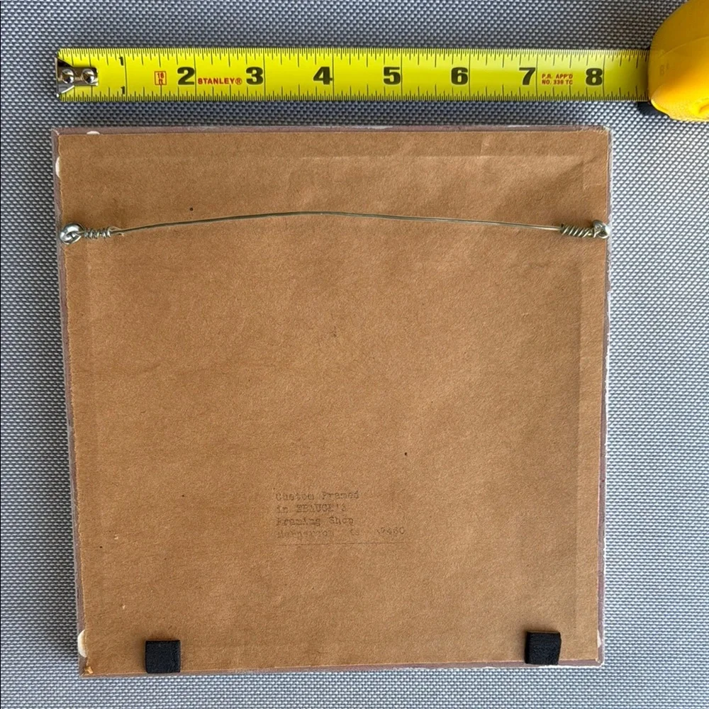 Framed Embroidered Art with Heart and Text - Picture 5 of 5